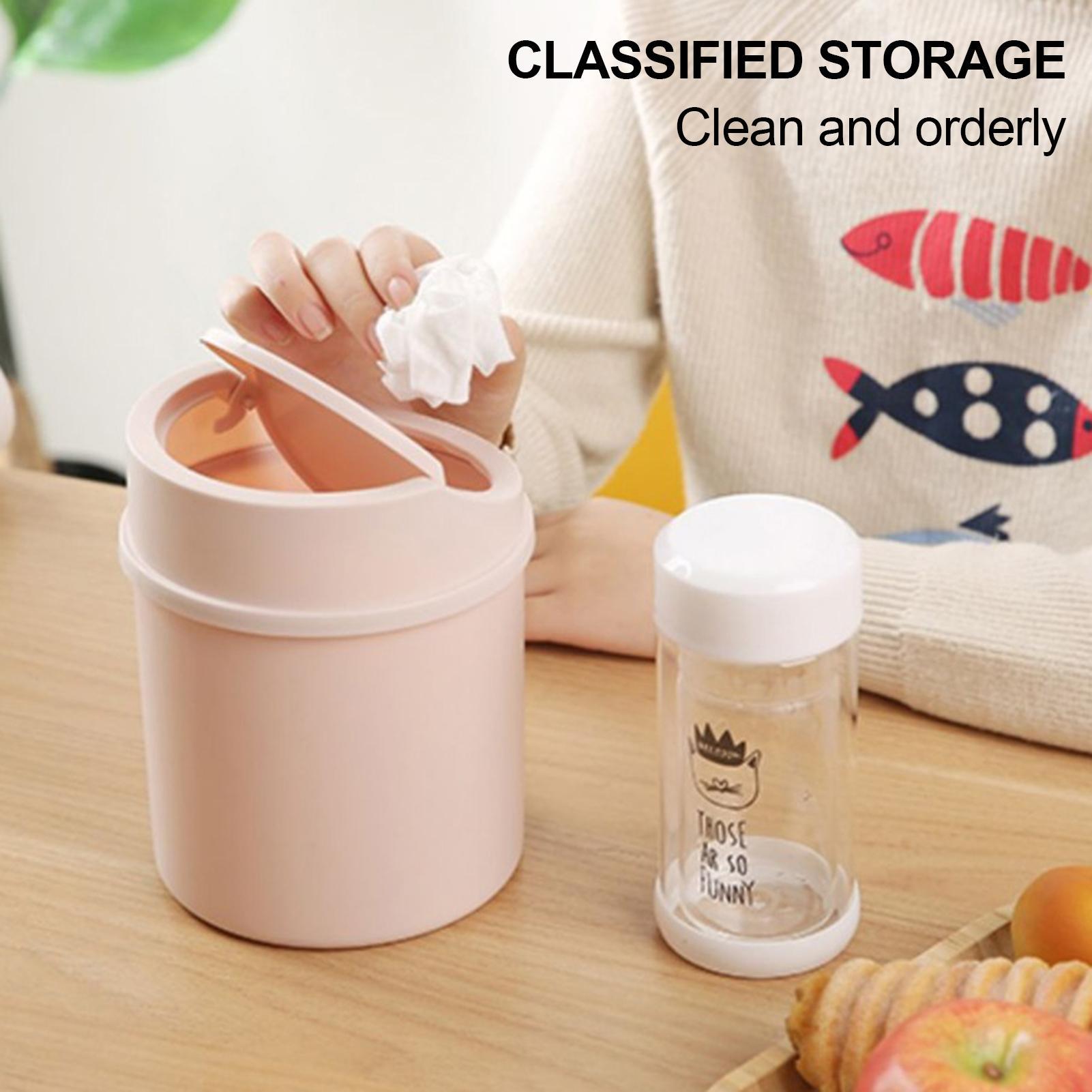 Interior Design Your Home - 1pc Mini Plastic Desktop Trash Can