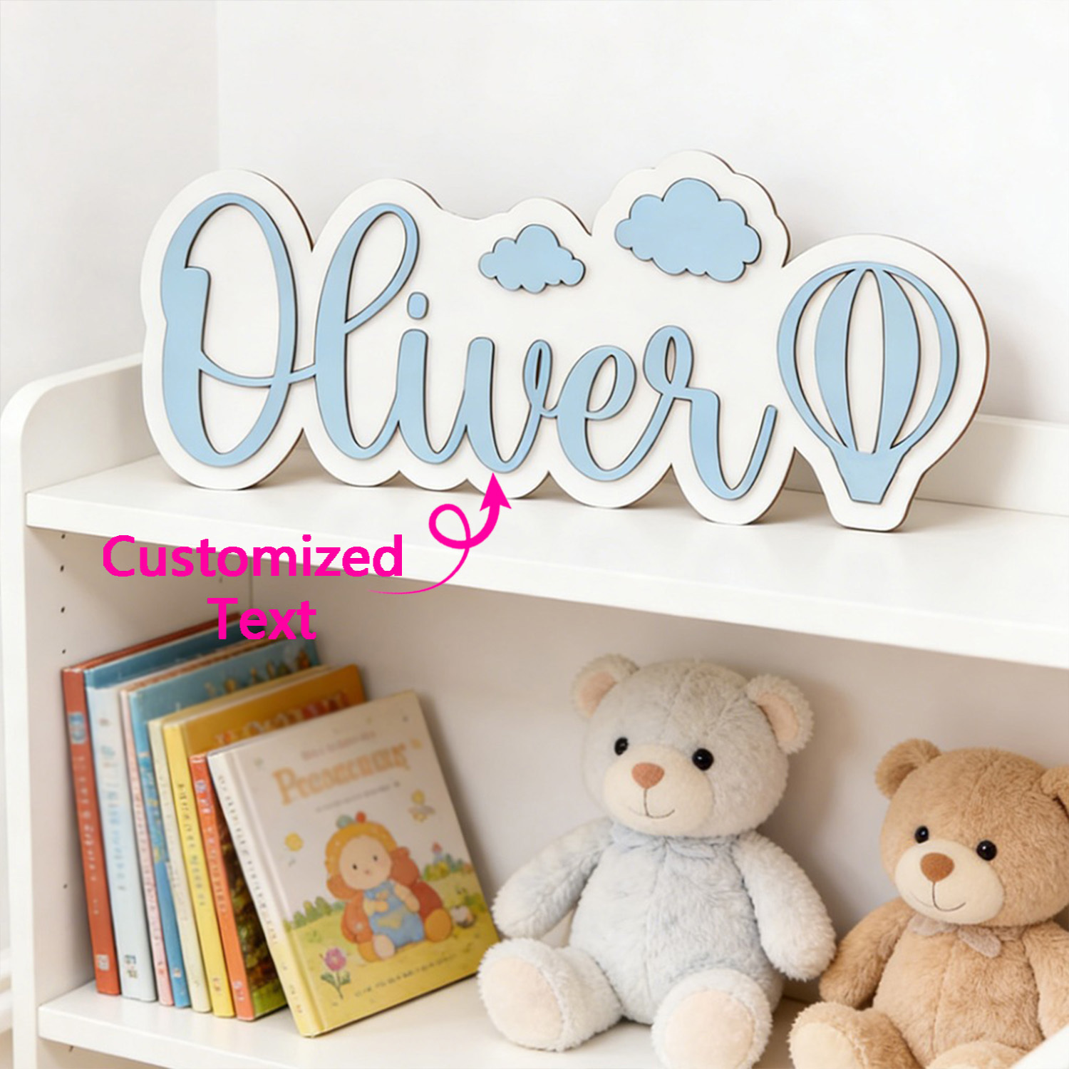Interior Design Names - Personalized Hot Air Balloon & Cloud