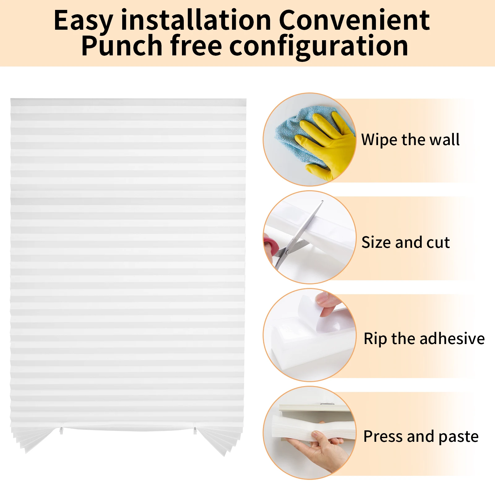 Pleated Window Blinds Temporar - огляд і ціна Linen Roller Blind
