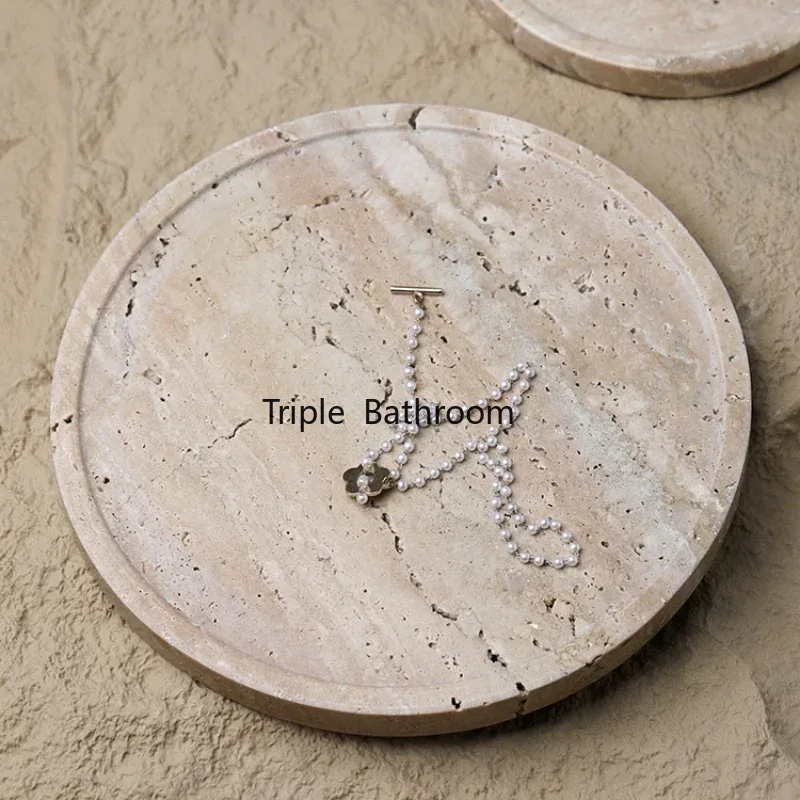 Natural Cave Stone Bathroom Su - огляд і ціна Travertine Tray Oval