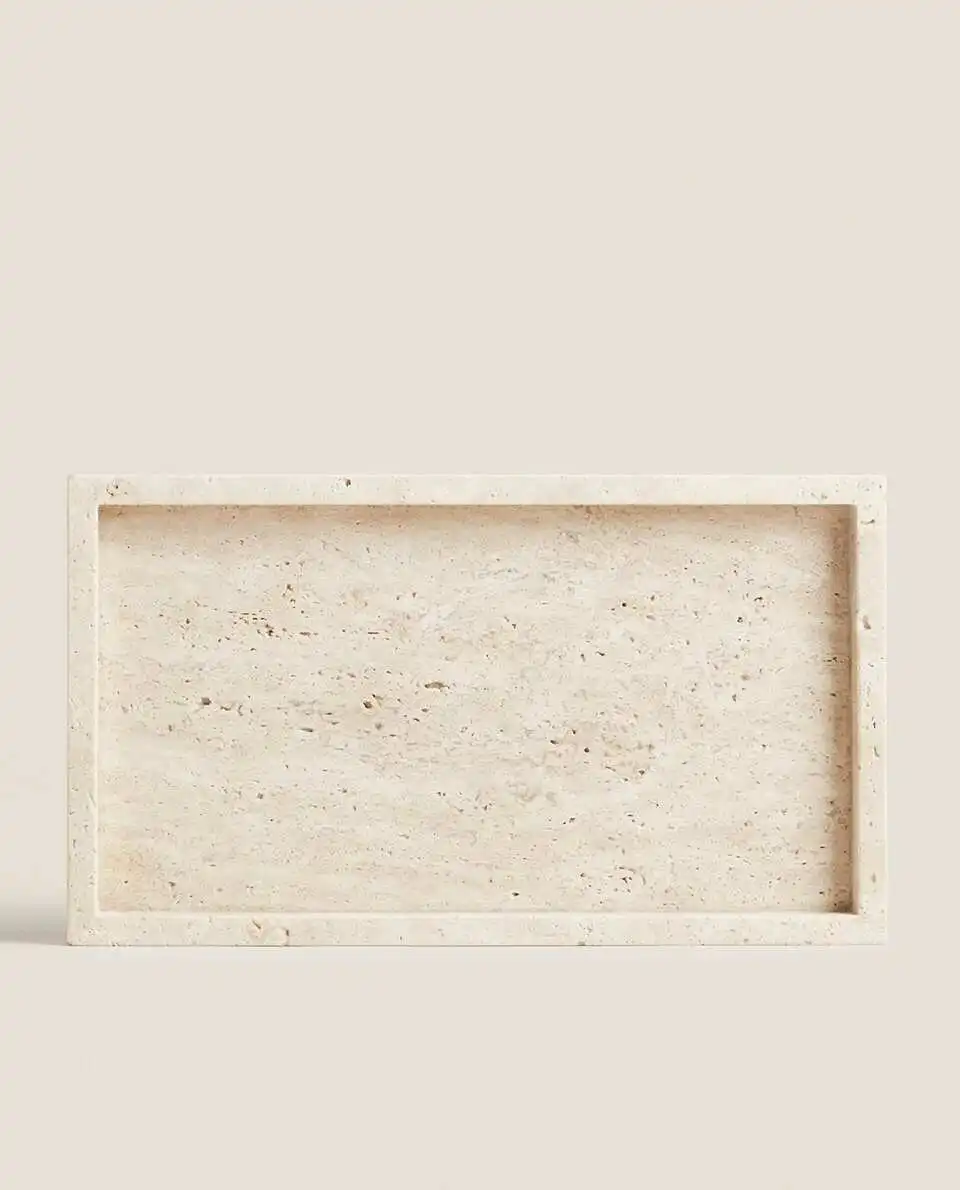 Wabi-Sabi Style Yellow Travert - огляд і ціна Travertine Tray Oval
