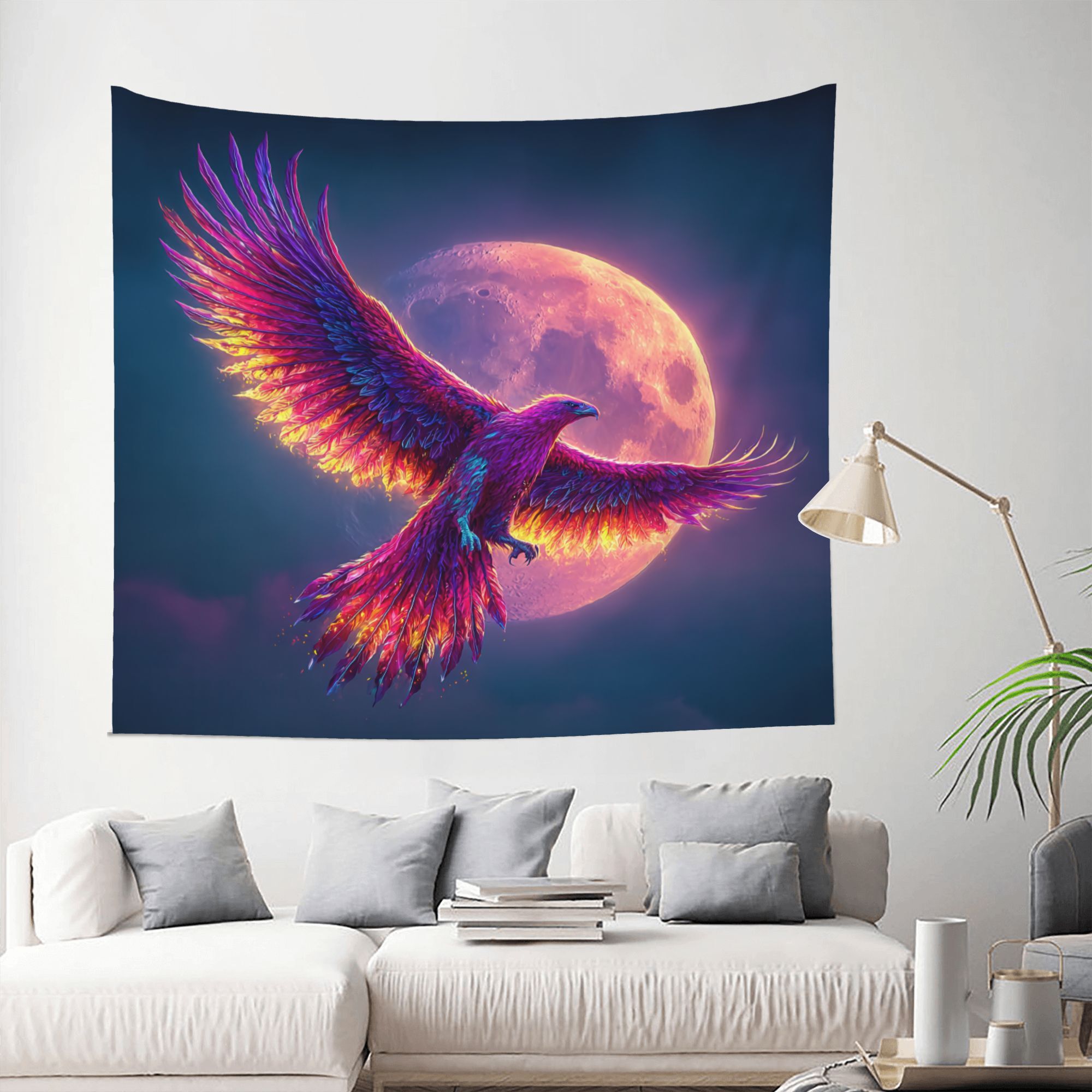 Phoenix Moon Sky Wall Tapestry - огляд і ціна Interior Design Hd