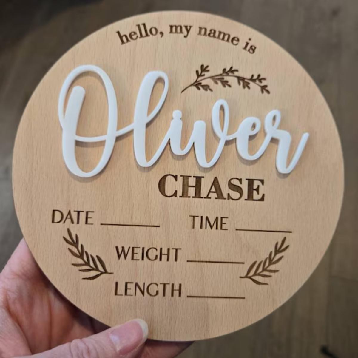 1Pc Custom Baby Announcement S - огляд і ціна Interior Design Names