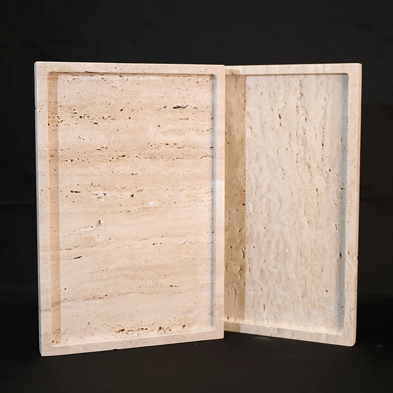 30x20x1.8cm Nature Marble Beig - огляд і ціна Travertine Tray Oval