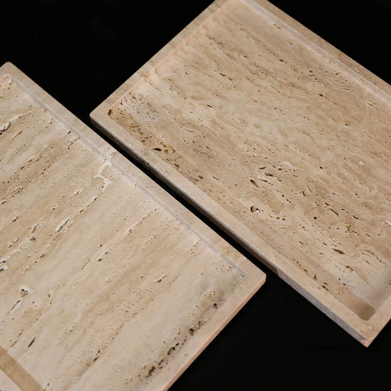 30x20x1.8cm Nature Marble Beig - огляд і ціна Travertine Tray Oval