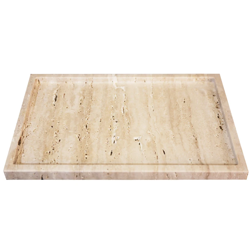 30x20x1.8cm Nature Marble Beig - огляд і ціна Travertine Tray Oval