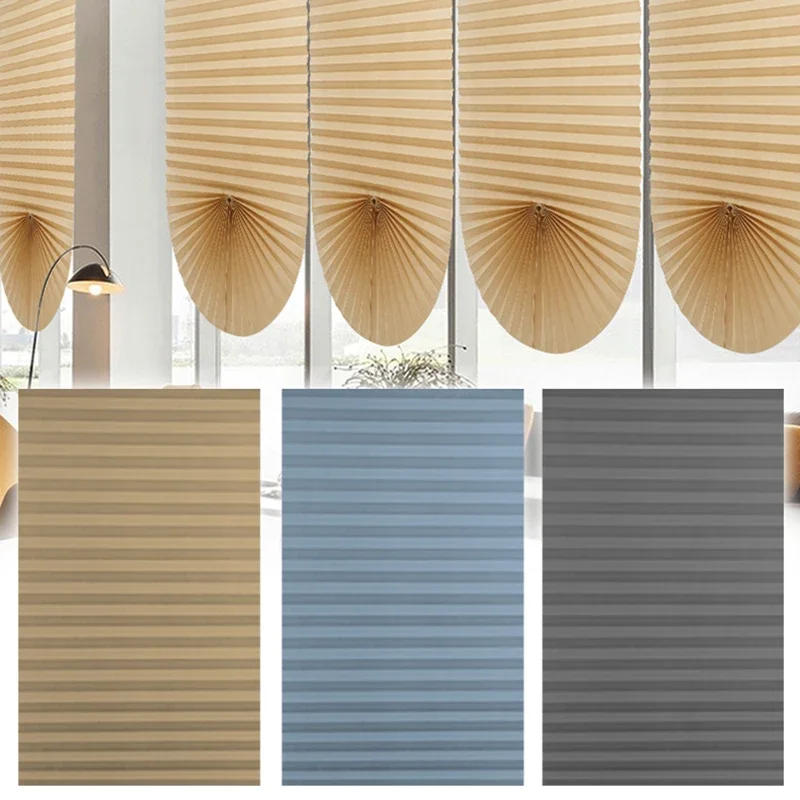 5 Size Self-adhesive Pleated B - огляд і ціна Linen Roller Blind