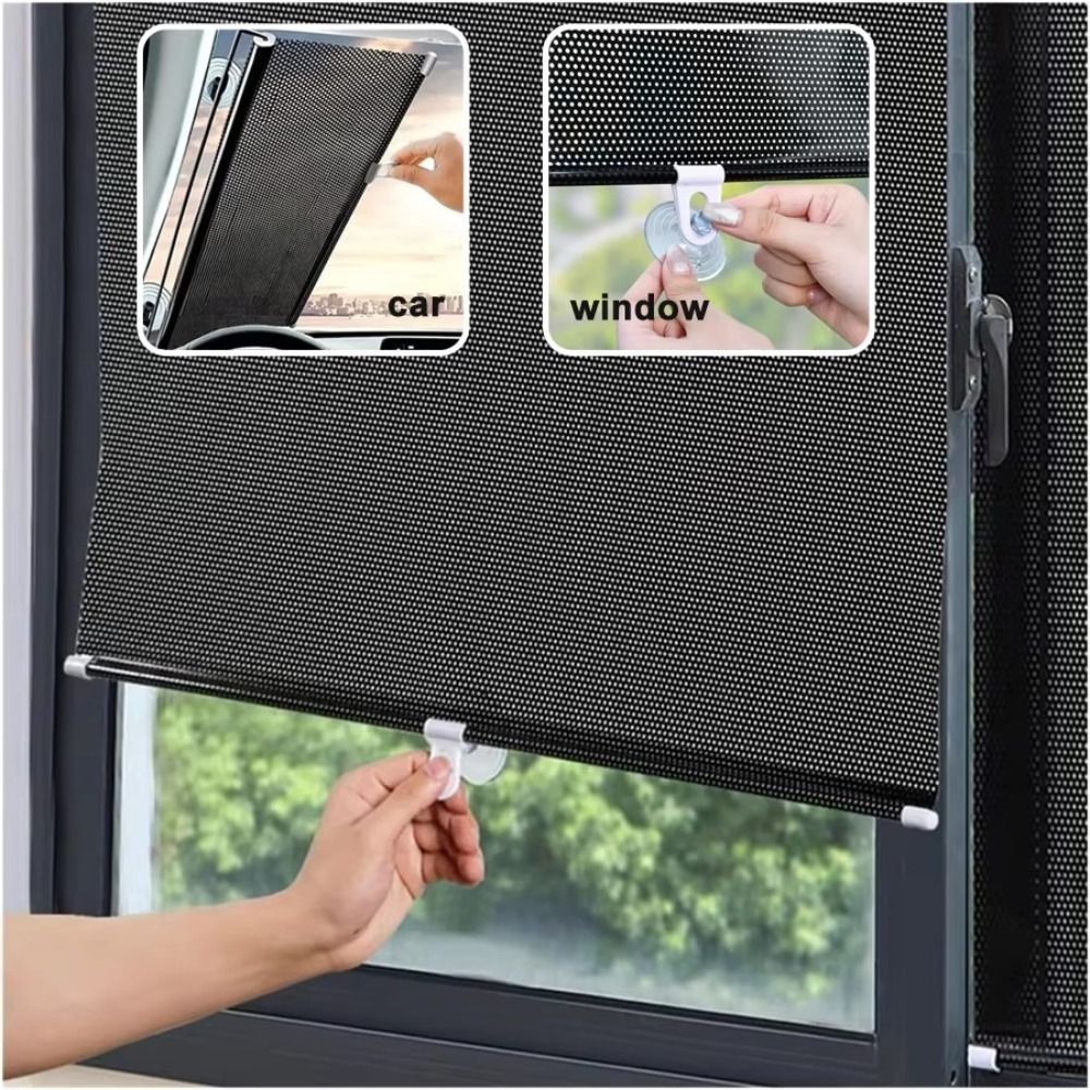 Movable Roll Curtain With Suct - огляд і ціна Linen Roller Blind