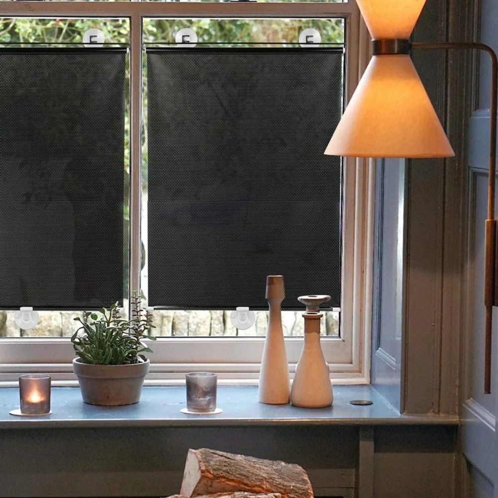 Movable Roll Curtain With Suct - огляд і ціна Linen Roller Blind