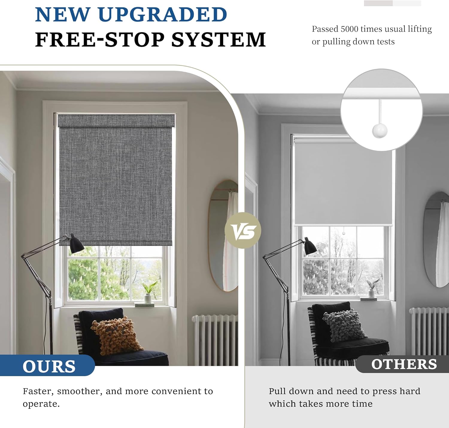 New Design Square Wrapped Fabr - огляд і ціна Linen Roller Blind