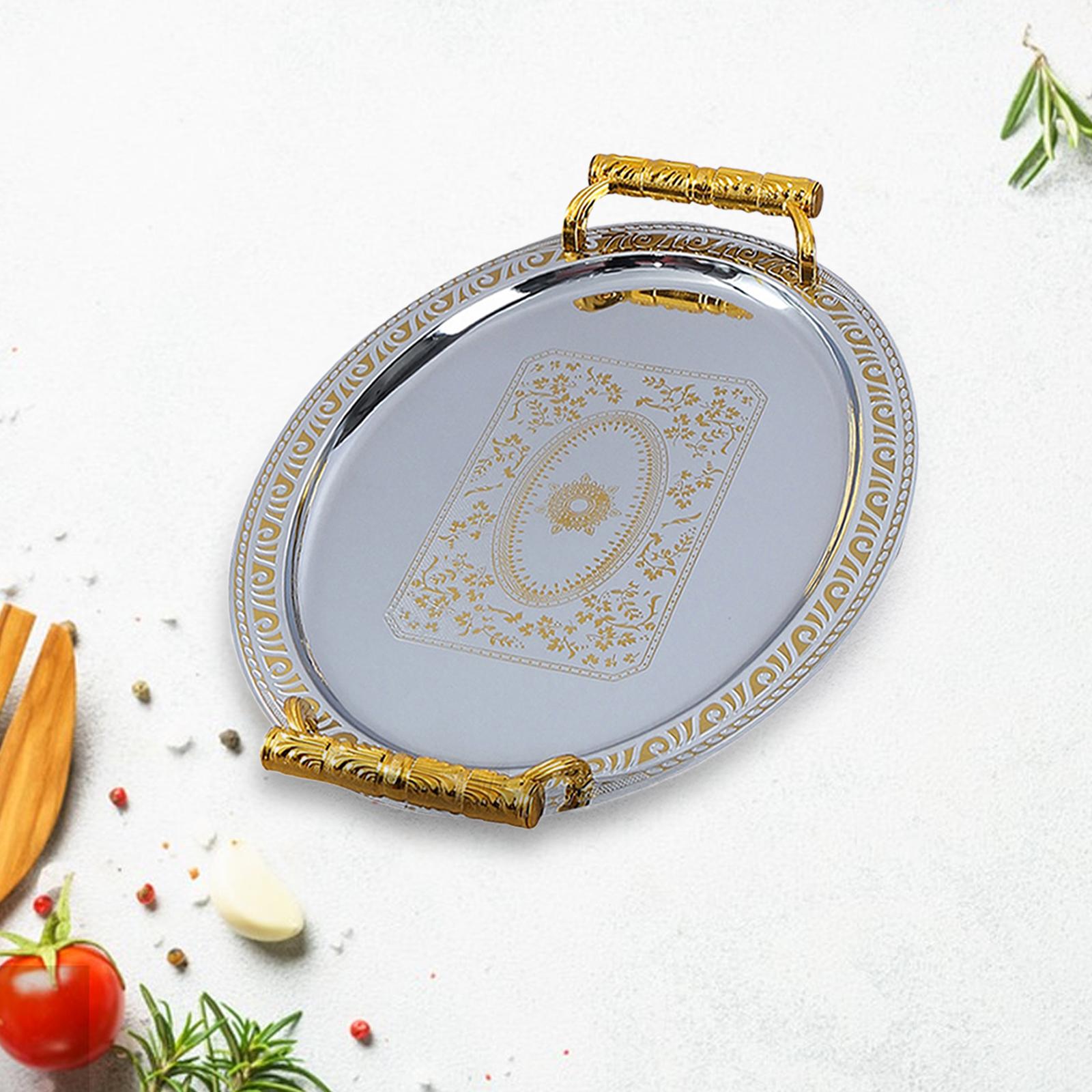 Decorative Serving Tray Oval M - огляд і ціна Travertine Tray Oval