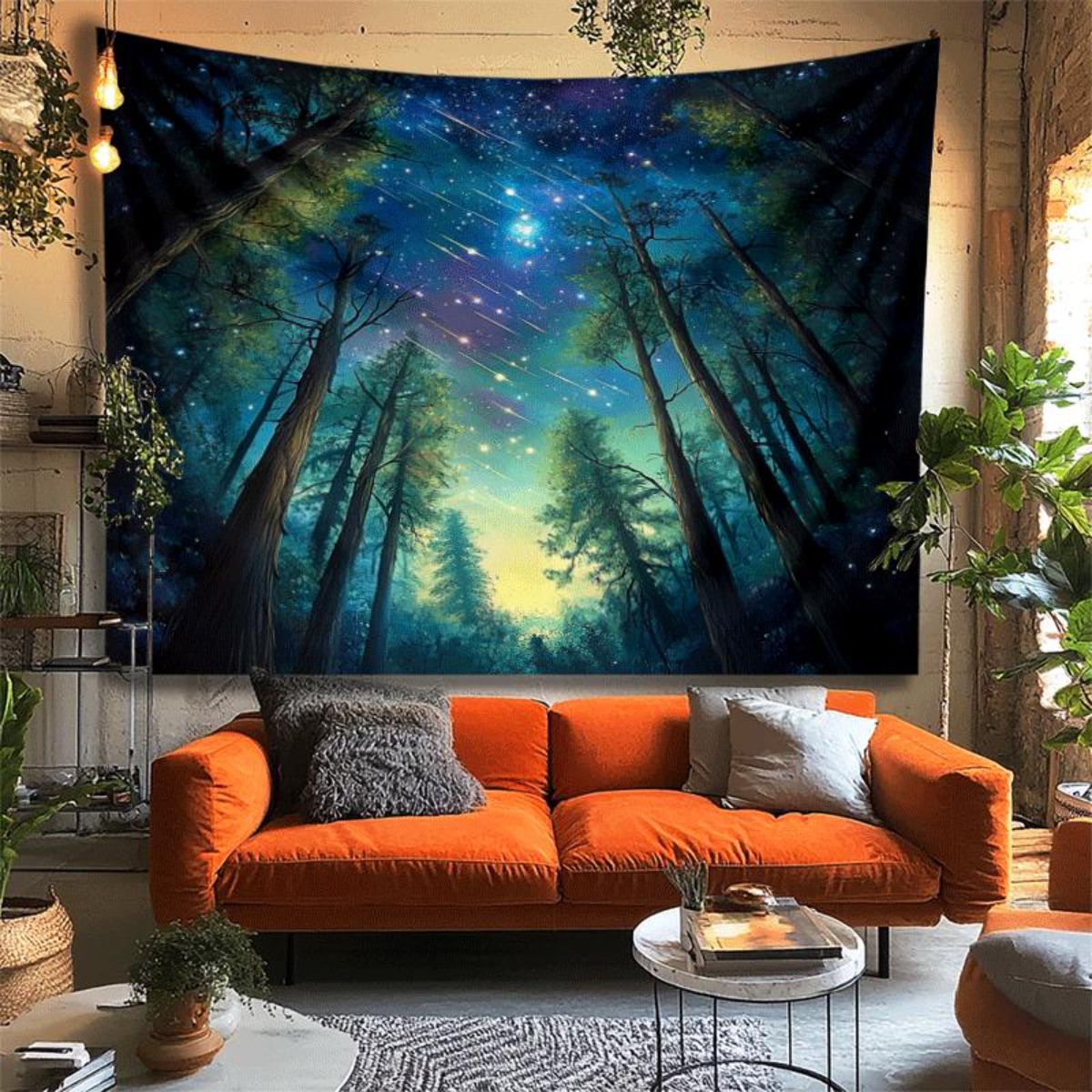 Starry Night Forest Sky Wall T - огляд і ціна Interior Design Hd