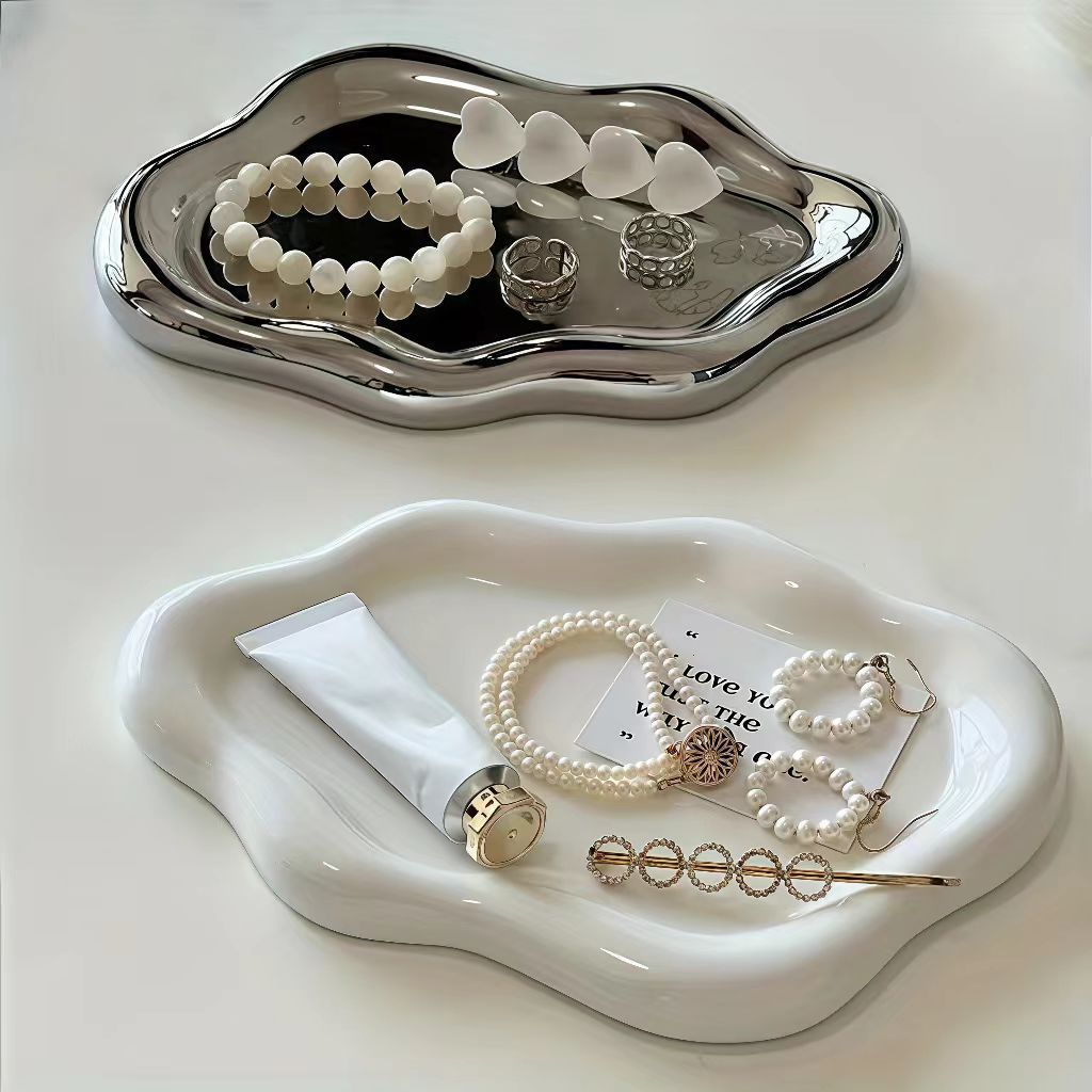 1pc Jewelry Dish for Women, Je - огляд і ціна Travertine Tray Oval
