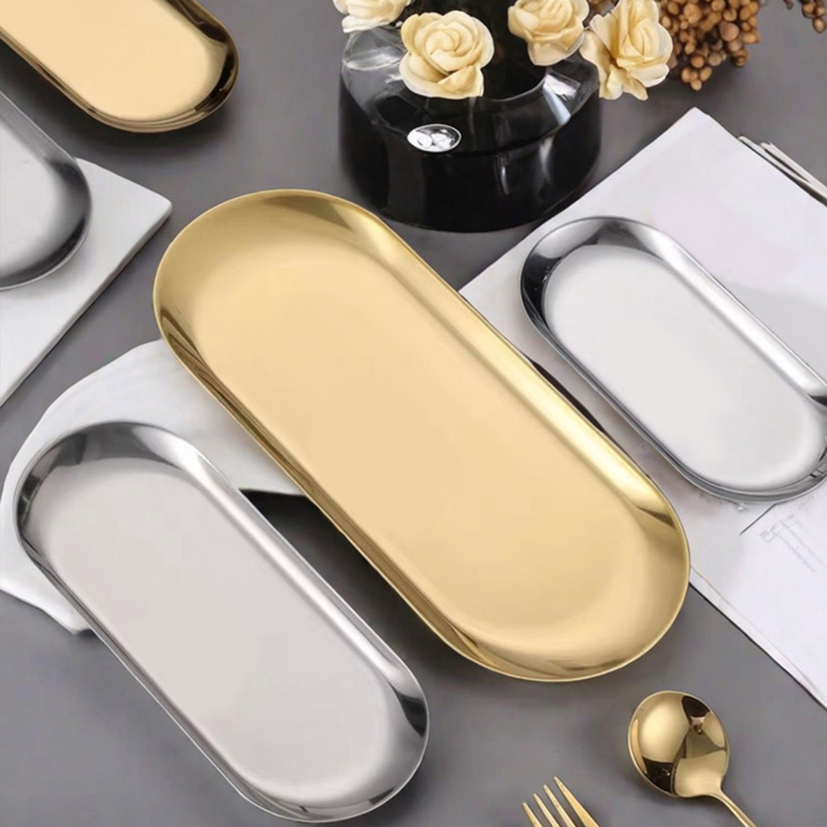 WORTHBUY Nordic Style Oval Ser - огляд і ціна Travertine Tray Oval