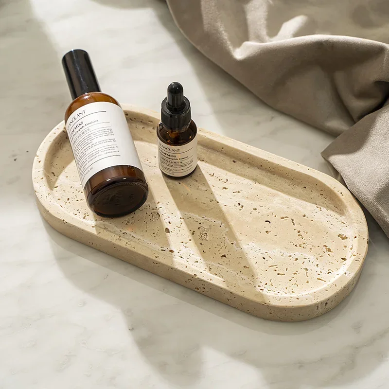Oval Travertine Stone Tray for - огляд і ціна Travertine Tray Oval