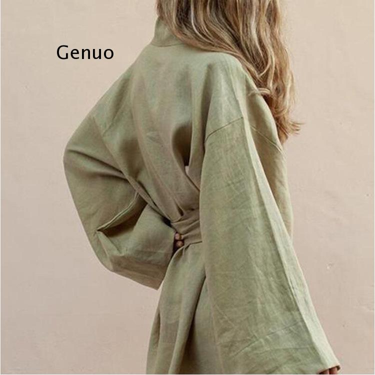 Lace Up Women's V-Neck Kimono  - огляд і ціна Linen Roller Blind