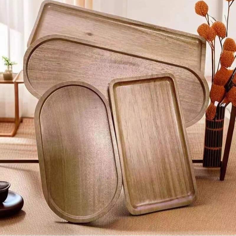 Wabi Sabi Style Acacia Wood De - огляд і ціна Travertine Tray Oval