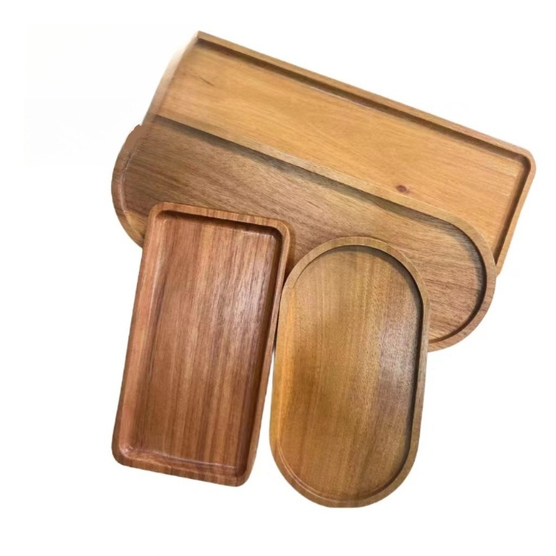 Wabi Sabi Style Acacia Wood De - огляд і ціна Travertine Tray Oval